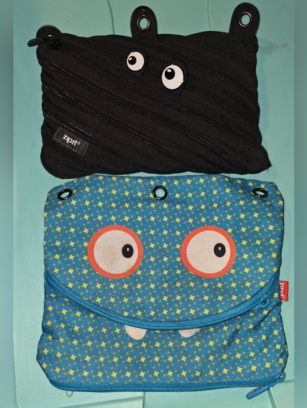 2 Zipit Monster Bags